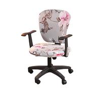 wonderfulwu Stretch Chair Covers Spandex Office Computer Chair Cover Removable Washable Rotate Swivel Chair Protective Covers