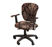 wonderfulwu Stretch Chair Covers Spandex Office Computer Chair Cover Removable Washable Rotate Swivel Chair Protective Covers
