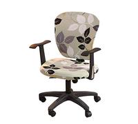 wonderfulwu Stretch Chair Covers Spandex Office Computer Chair Cover Removable Washable Rotate Swivel Chair Protective Covers
