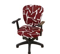 wonderfulwu Stretch Chair Covers Spandex Office Computer Chair Cover Removable Washable Rotate Swivel Chair Protective Covers