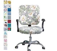 wonderfulwu Stretch Chair Covers Spandex Office Computer Chair Cover Removable Washable Rotate Swivel Chair Protective Covers