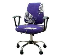 wonderfulwu Stretch Chair Covers Spandex Office Computer Chair Cover Removable Washable Rotate Swivel Chair Protective Covers