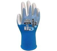 Wondergrip - Bee-Tough - WG-522W Safety Gloves - Nitrile Coating & Oil Resistant - High Grip - Bee-Series Knitting - DuaLiner Technology & Ergonomic Fit - Blue - Small
