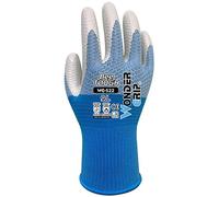 Wondergrip - Bee-Tough - WG-522W Safety Gloves - Nitrile Coating & Oil Resistant - High Grip - Bee-Series Knitting - DuaLiner Technology & Ergonomic Fit - Blue - X Large