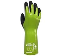 Wondergrip - Chem Defender - WG-658L Safety Gloves - Triple Nitrile Coating - Chemical Resistant - 30cm Long Cuff - High Grip & Ergonomic Fit - TPDT Technology - Green - Large