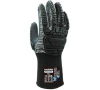 Wondergrip - Ironshield - WG-33FP Safety Gloves - Double Latex Coating - TPR Reinforcement - High Grip - Impact Protection - Heat & Cold Resistant - Durable - Grey - Large