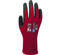 Wondergrip - Neo - WG-1857W Safety Gloves - Single Nitrile Coating - Thin and Light Liner - High Grip & Ergonomic Fit - For Dry-to-Oily Conditions - Red - Large