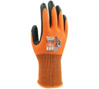Wondergrip - Thermo Lite IT - WG-520IT Safety Gloves - Single Nitrile Coating - Insulated Liner - Touchscreen Compatible - Cold Protection, High Grip & Ergonomic Fit - Orange - Medium