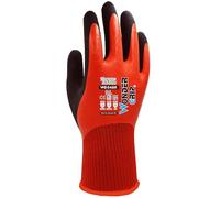 Wondergrip - Thermo Lite Plus - WG-348R Safety Gloves - Double Latex Coating - 100% Waterproof - Thermal - IT-Compatible & High Grip - For Cold and Wet Conditions - Red - X Large