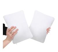 Wonderjune 2 Pack Small Pillow, 11 x 7 Inches Mini Pillows for Travel, Pets, Microfiber Tiny Pillow Support for Neck, Wrist, Knee, Lumbar Travel Pillow Soft Machine Washable Pillows(White)