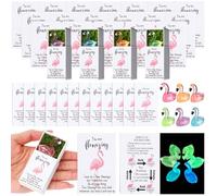 Wonderjune 36 Sets Emotional Encouragement Support Positive Bulk Appreciation Gifts for Staff Employee Coworkers Teachers Team Building Housekeeping DSP Vet Tech Medical Assistant Week(Flamingo)