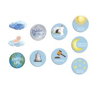 Wonderjune 6 Sets of Plan of Salvation Teaching Kits Gift Each Set Includes Wooden Pieces and Plastic Storage Box for LDS Missionary Gifts Family Youth Home Evening Teaching Tool (Elegant)