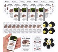 Wonderjune Emotional Support Teacher Mail Appreciation Gifts for Staff Employee Coworkers Back to School Teacher Students Gifts Positive Breathing Box Mini Resin Inspirational Cards(Hedgehog)