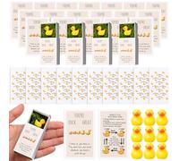 Wonderjune Emotional Support Teacher Mail Appreciation Gifts for Staff Employee Coworkers Back to School Teacher Students Gifts Positive Breathing Box Mini Resin Inspirational Cards(Duck)