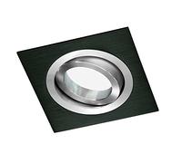 Wonderlamp W-E000008 Classic Classic - Square Recessed Lighting Kit, Bulb socket included: GU10, 9 x 9 x 2,5 cm, Colour Black