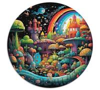 Wonderland 1000 Piece Round Jigsaw Puzzle Creative Seeking A Challenging And Relaxing Activity Games for Adults And Kids 1000pcs (67.5x67.5cm)