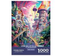 Wonderland Jigsaw Puzzles Puzzles for Adults Kids. 1000 Piece Impossible Challenge Toy Educational Games Home Decoration for Educational Games Gifts 70x50cm/1000pcs