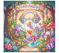 Wonderland Magical Creatures Coloring Book for Kids Ages 4+: Cute Goblins, Dragons, Fairies, Unicorns & More | Easy Fantasy Coloring Pages for Toddlers and Preschoolers