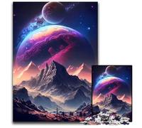 Wonderland Planetary Jigsaw Puzzles for Adults 1000 Piece Wooden Puzzles Colorful Home Decor & Interactive Family Game 1000 PCS(75x50cm)
