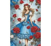 Wonderland series: Alice In Wonderland Blue Roses, Red Roses, White Roses; Notebook/ Journal, 120 Pages; by: Blue Pixie Creations