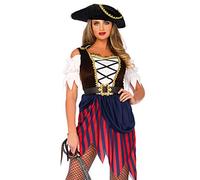 Wonderland W50412 - Women's Pirate Captain Costume, M/L