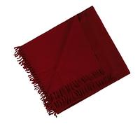 Wonderlist Tibetan Meditation Shawl Wool Handloom Oversize Throw Pure Wool Wrap Clothing Gift for Men Women, Burgundy Red, Large