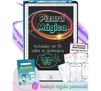 WonderPad - 8.5” Magic Tracing Tablet with Transparent Screen & 40 Montessori Cards | STEAM Learning Toy for Children Ages 4-10 | Trace, Create & Explore | Fun for Home & Travel