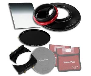 WonderPana 66 FreeArc Essentials ND 0.6SE Kit - Rotating 145mm Filter System Holder, Lens Cap, Fotodiox Pro 6.6"x8.5" 0.6 (2-stop) Soft Edge Grad ND and 145mm ND16 (4-Stop) Filters for Panasonic Lumix G Vario 7-14mm f/4.0 Aspherical Lens (Micro Four Thirds Format)