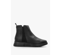 WONDERS Black Leather Chelsea Boots Size: 38, Colour: Black Leather