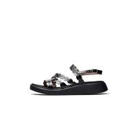 Wonders Black Motril Sandals, Black, 3 UK