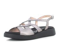 Wonders C-6550 FLAT SANDALS, silver, 7 UK