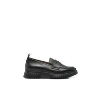 wonders grained leather loafers - Black 36-37-38-39-40