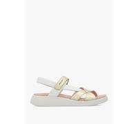 WONDERS Mar 52 Platino Leather Sandals Size: 41, Colour: White Leather