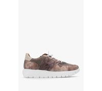 Wonders Odisei 91 Bronze Metallic Leather & Nylon Trainers Size: 40, C