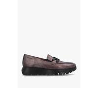 WONDERS Odisei 94 Pewter Leather Loafers Size: 38, Colour: Pewter Meta