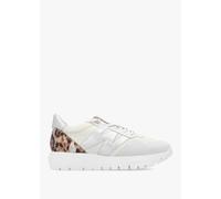 WONDERS Odisei White Leopard Metallic Suede & Nylon Trainers Size: 40,