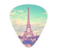 Wonders Of The World Printed Guitar Picks With Organizer Storage Box 0.46 0.71 0.96 Mm Includes Thin Medium Heavy For Bass Electric Acoustic Guitars Ukulele 12 Pack