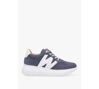 WONDERS Samira Blue Multi Nubuck Leather Trainers Size: 36, Colour: Na