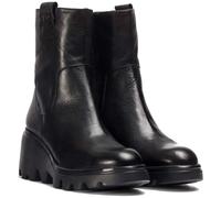 WONDERS Black Leather Wedge Ankle Boots Size: 41, Colour: Black Leathe