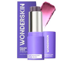 Wonderskin Cream Blush Stick pH-Activated - pHlush Stick Multi-Use, Blush for Cheeks and Lips, Cooling Nourishing Color-Adjusting Makeup
