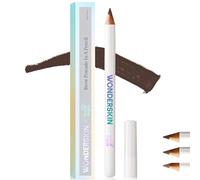 WONDERSKIN Eyebrow Pencil - Sharpenable Brow Pencil For Natural Looking Brows, Brown Eye Makeup, Long Lasting Eyebrow Pomade (Dark Brunette)
