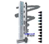 Wonderskin 1440 Longwear Blue Glitter Waterproof Eyeliner Pencil - Sharpenable Eyeliner Pencil and Smudge Proof Eye Liner Pencils (Oyster Blue)