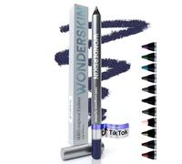 Wonderskin 1440 Longwear Purple Waterproof Eyeliner Pencil - Sharpenable Eyeliner Pencil and Smudge Proof Blue Purple Eye Liner Pencils (Blueberry)