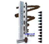 Wonderskin 1440 Longwear Brown Glitter Waterproof Eyeliner Pencil - Sharpenable Eyeliner Pencil & Smudge Proof Brown Eye Liner Pencils (Gold Mocha)