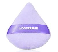 Wonderskin FYP Powder Puff - Triangle, Soft Velour Makeup Puff For Loose or Pressed Setting Powder