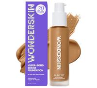 Wonderskin Hyper Bond All-Day Stay Serum Foundation - Waterproof, Transfer-Proof, 24HR Longwear Face Makeup with Niacinamide & Hyaluronic Acid - Lightweight, Natural Finish (Afterglow)