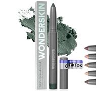Wonderskin IYKYK Eyeshadow Stick - Longwear Eye Shadow Sticks, Budge-Proof & Waterproof Shimmer Eyeshadow Stick with Built-in Sharpener (Green Smoke)
