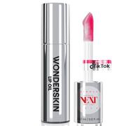 Wonderskin Lip Rehab Serum Oil - Color Changing Lip Oil from Clear to Pink - PH-activated, Non-sticky & Hydrating Tinted Lip Oil for Dry Lips (Kissed)