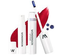 Wonderskin Wonder Blading Lip Stain Peel Off and Reveal Kit - Long Lasting, Waterproof Red Lip Tint, Transfer Proof Natural Makeup Stain Kit (Divine)