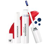 Wonderskin Wonder Blading Lip Stain Peel Off and Reveal Kit - Long Lasting, Waterproof Red Lip Tint, Transfer Proof Natural Makeup Stain Kit (Playful)